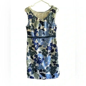 Boden Floral Print Sleeveless Cotton Sheath Dress
